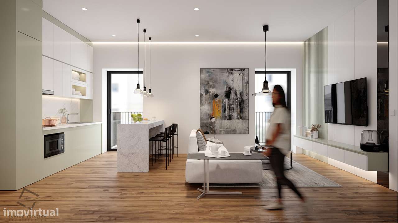 Apartamento T2 C/Jardim Felgueiras Centro-8