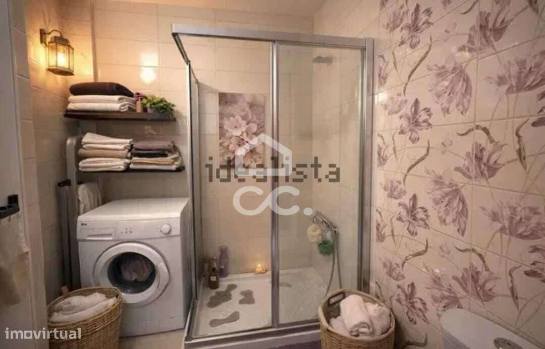 Apartamento TO convertido a T1 em condomínio fechado com 3 piscinas, c-12
