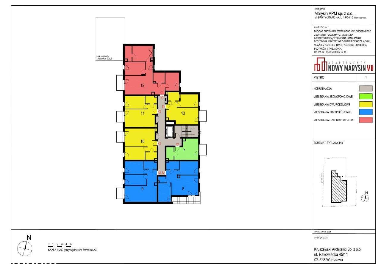 3-pokojowe mieszkanie z ogródkiem na Marysinie - Pełny obrazek: 3/6