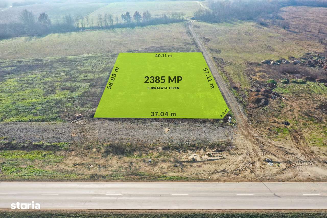 Vanzare | Teren industrial | 2385 MP | Apa Curent Canal | Mosnita Noua - Imagine principală: 4/8