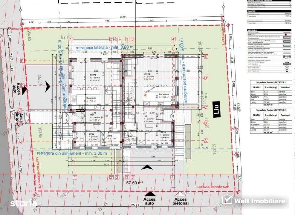 Unitate duplex 185mp cu garaj 2 masini, zona TCI Borhanci - Imagine principală: 5/6