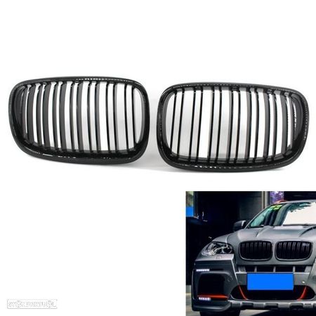 Grelhas Frontais Bmw X5 E70 X6 E71 (2007-2015) - 1