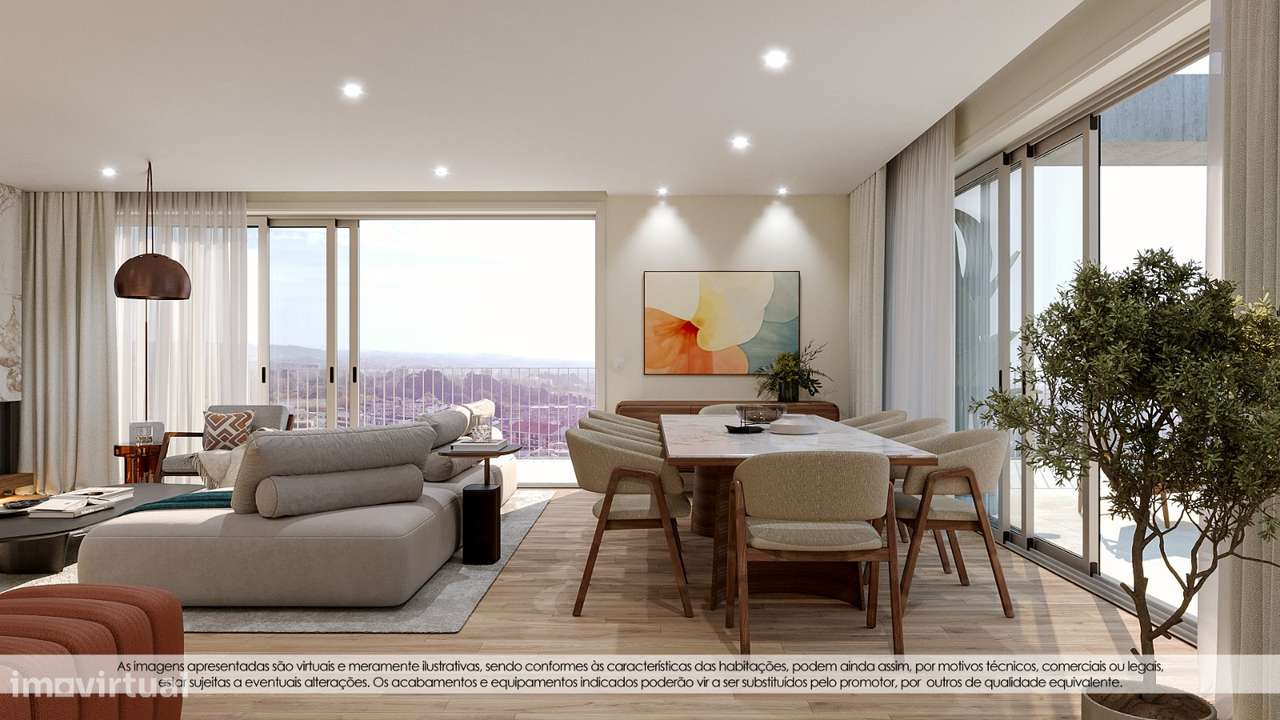 T2 Novo com Terraço (13,87m2) com vistas para o Parque em Canidelo.-10