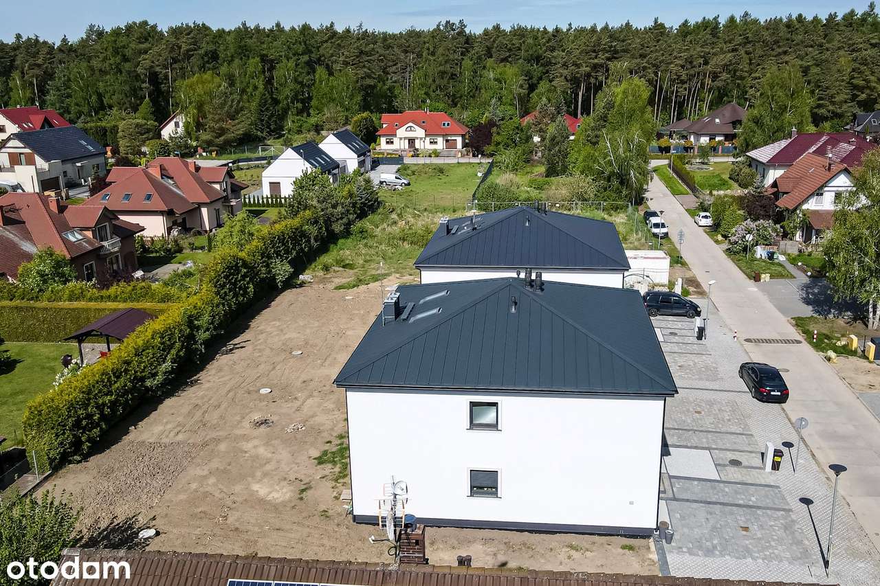 Nowoczesny bliźniak | duży parking i ogród | rekuperacja | kominek-4