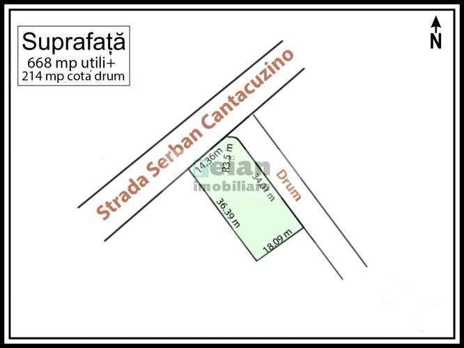 Snagov - Ciofliceni, Str Serban Cantacuzino 882 Mp, Asfalt, Utilitati-4