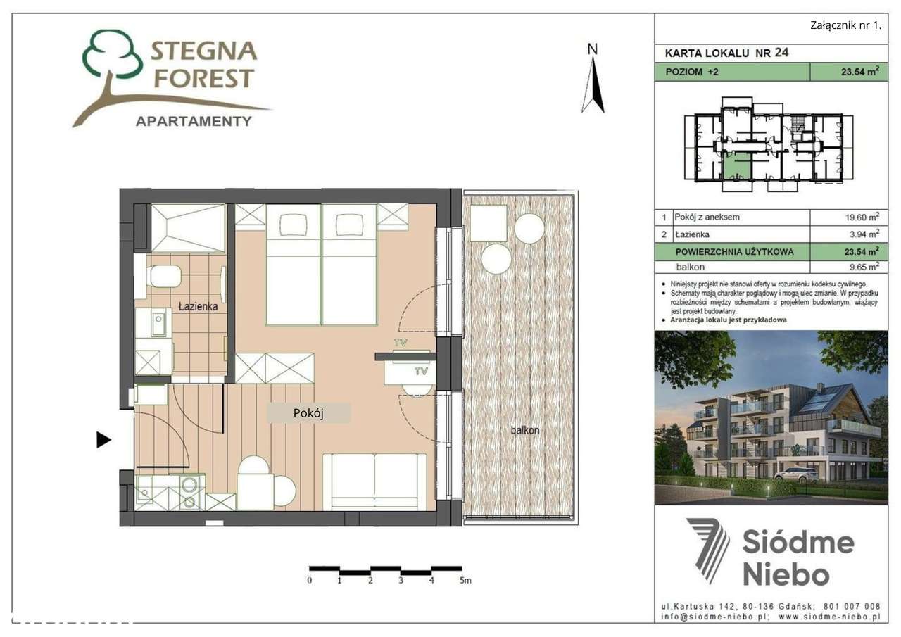 M23 - apartament Stegna Forest 2 - Pełny obrazek: 2/7