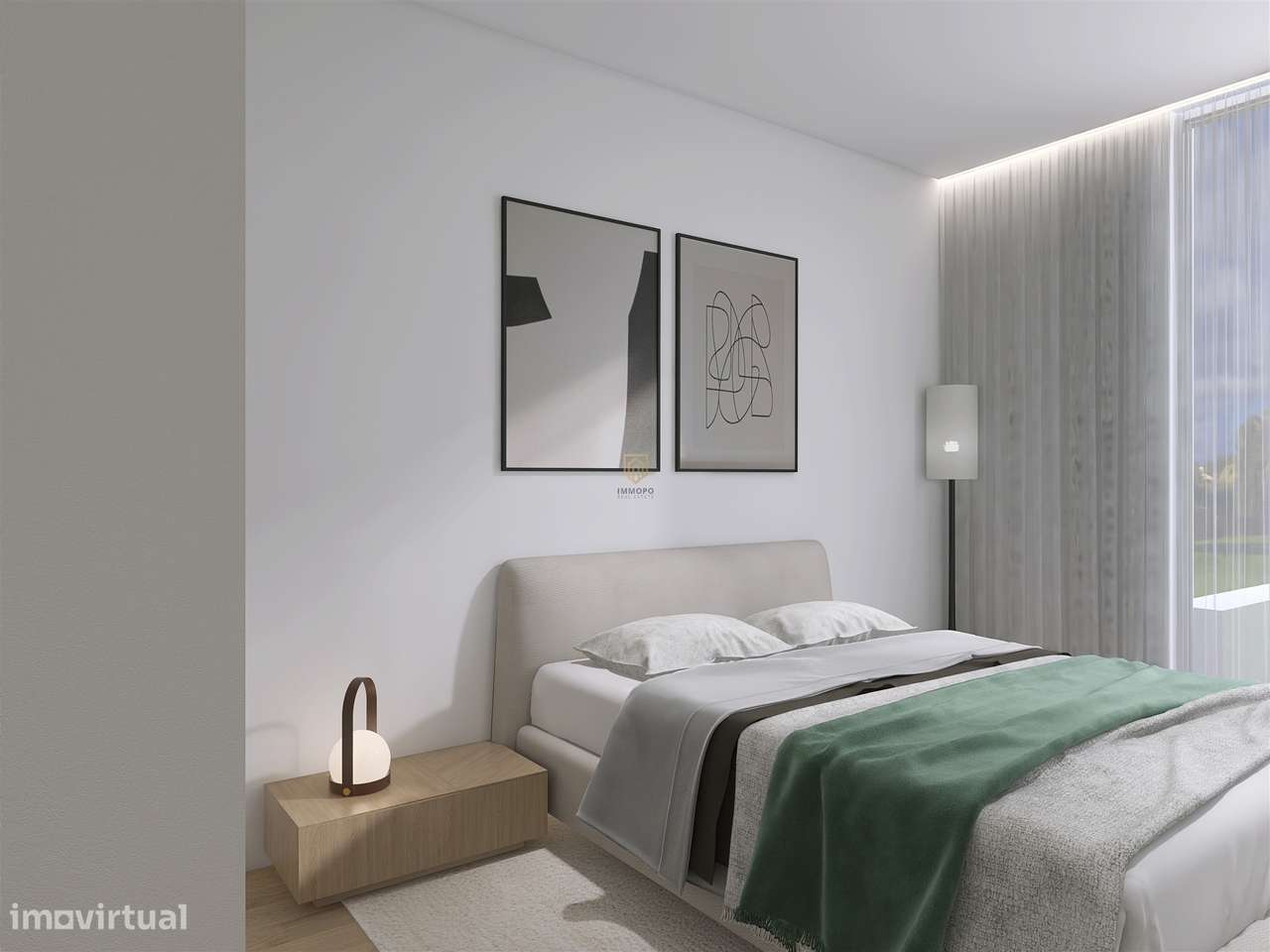 Apartamento T2 com Terraço e Box Fechada em Lavra, Junto à Praia - Grande imagem: 4/22