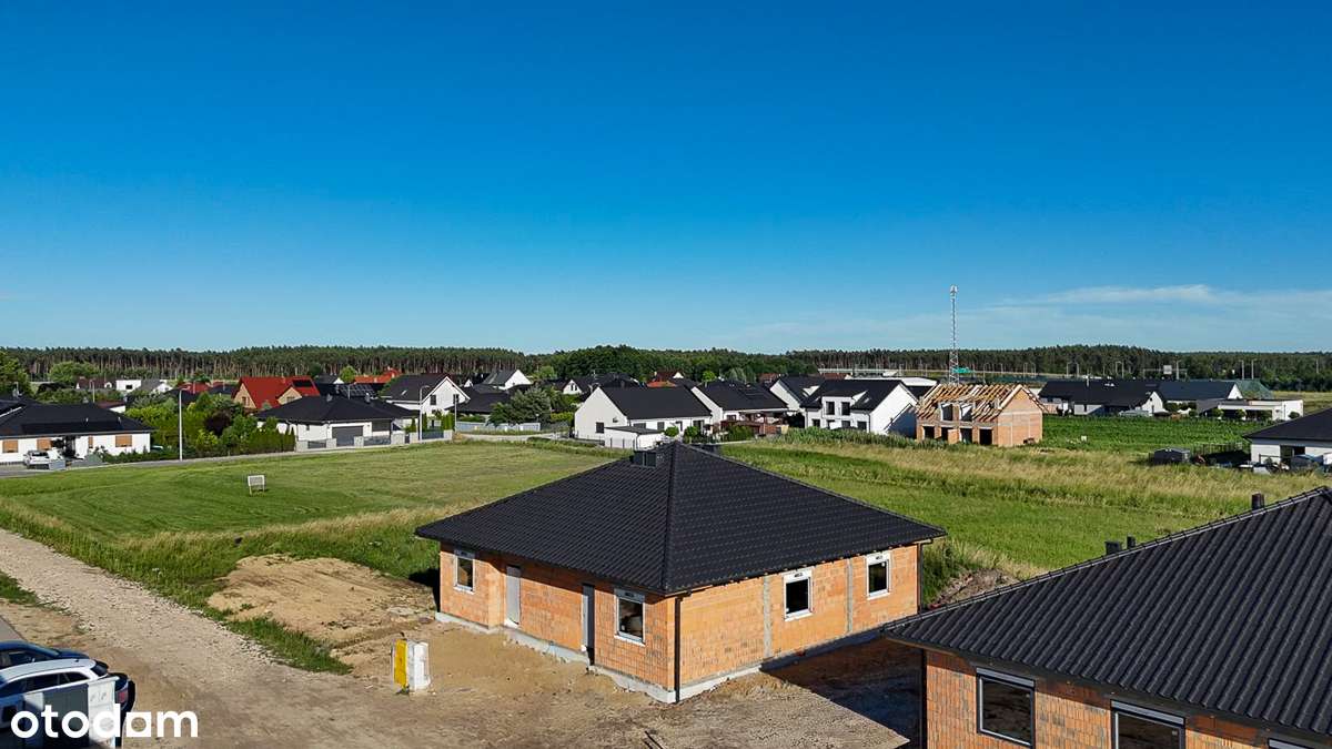 Nowoczesny dom parterowy z ogrodem w Zaborowie –bez PCC i bez prowizji