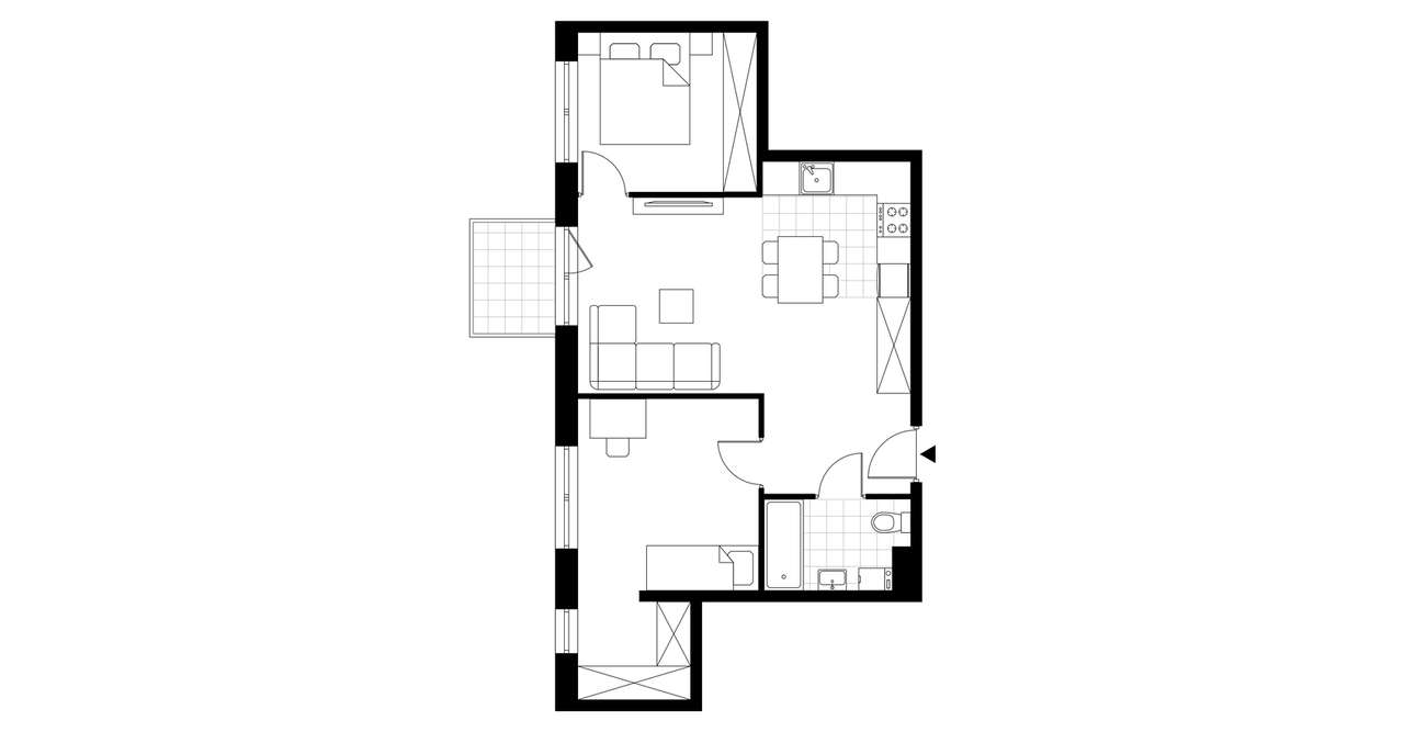 3-pokojowe mieszkanie 53m2 + balkon Bez Prowizji - Pełny obrazek: 3/8