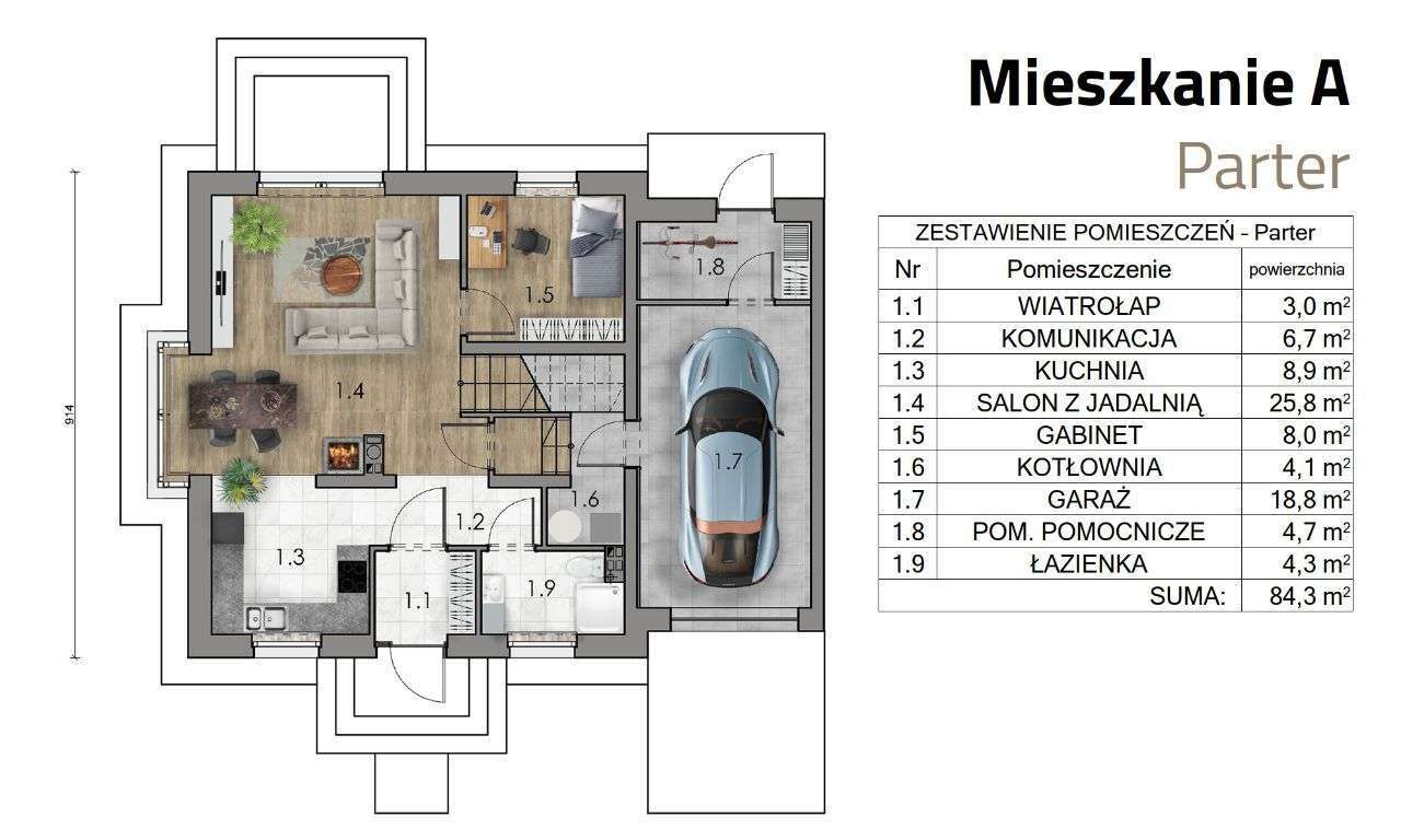 Osiedle Bursztynowe | morze, garaż, ogród | 14A - Pełny obrazek: 2/11