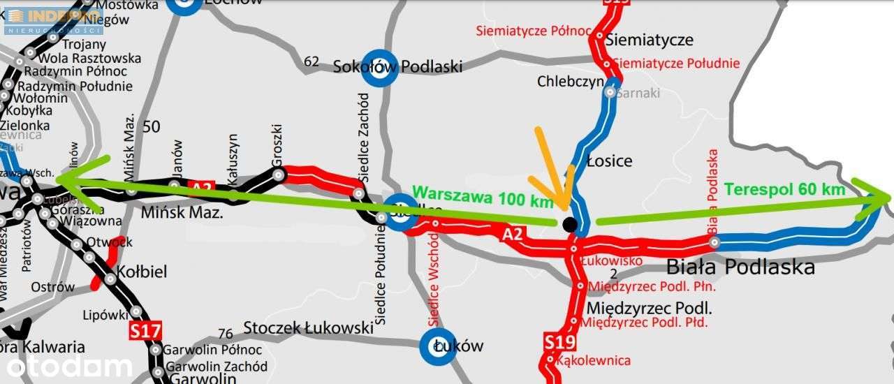 Budynek użytkowy 654m2, działka 5972m2 gm. Huszlew-1
