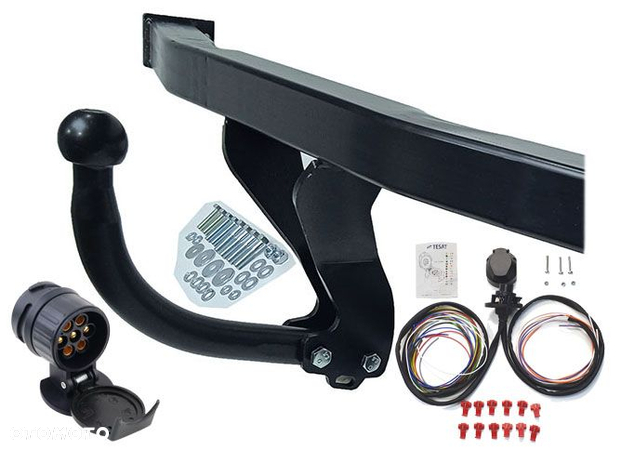 RENAULT SCENIC 2 II + GRAND 2003 do 2009 HAK HOLOWNICZY + WIĄZKA 13PIN + GNIAZDO + ADAPTER - 12