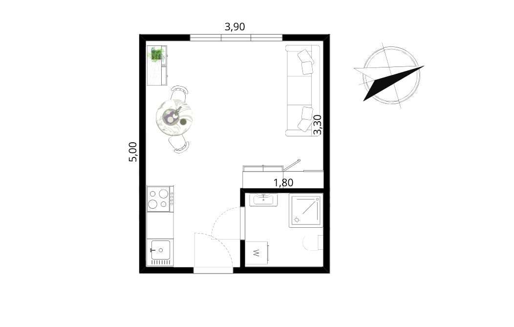 Nowoczesna, jasna kawalerka- idealna na start lub pod wynajem-9