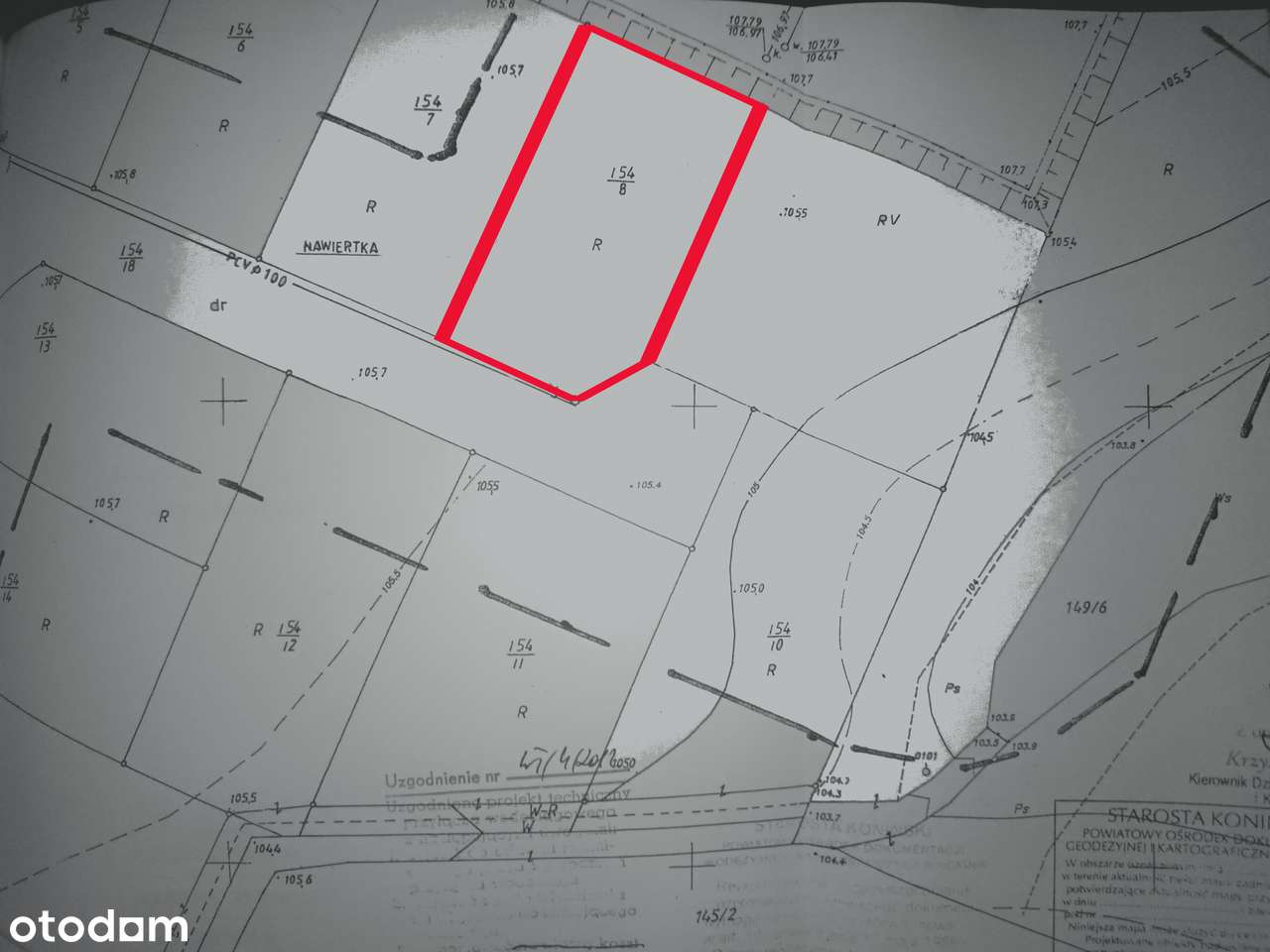 Okazja!Sprzedam ładną działkę budowlaną 781m2 w Budzisławiu Kościelnym