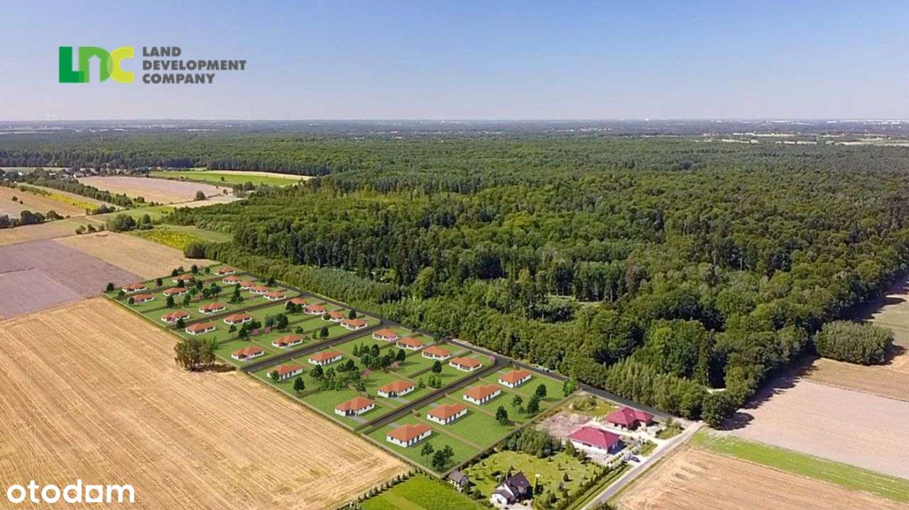 Działki budowlane z mediami! Las, 20min. od Łodzi - Pełny obrazek: 2/12