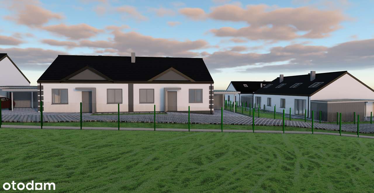 Nowe parterowe domy z pompą, fotowoltaiką, ogrodem-9