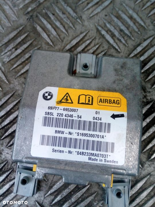 BMW E60 SENSOR MODUŁ PODUSZEK AIRBAG 6953007 - 3