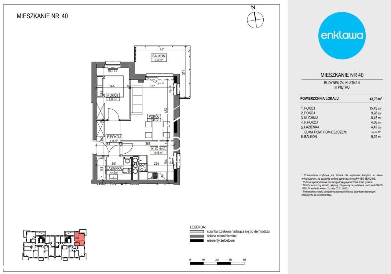 Osiedle Leśne - Nowe 3 pokojowe z balkonem!-5