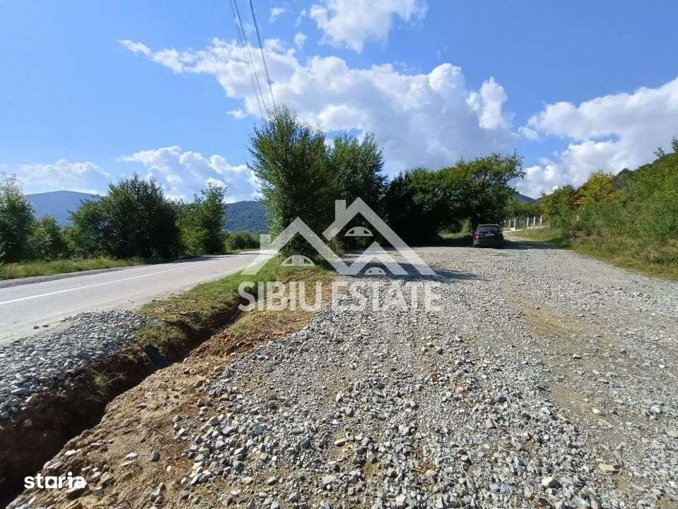 Teren  construibil ,la sosea, intre Vale si Sibiel, zona cu potential - Imagine principală: 5/13