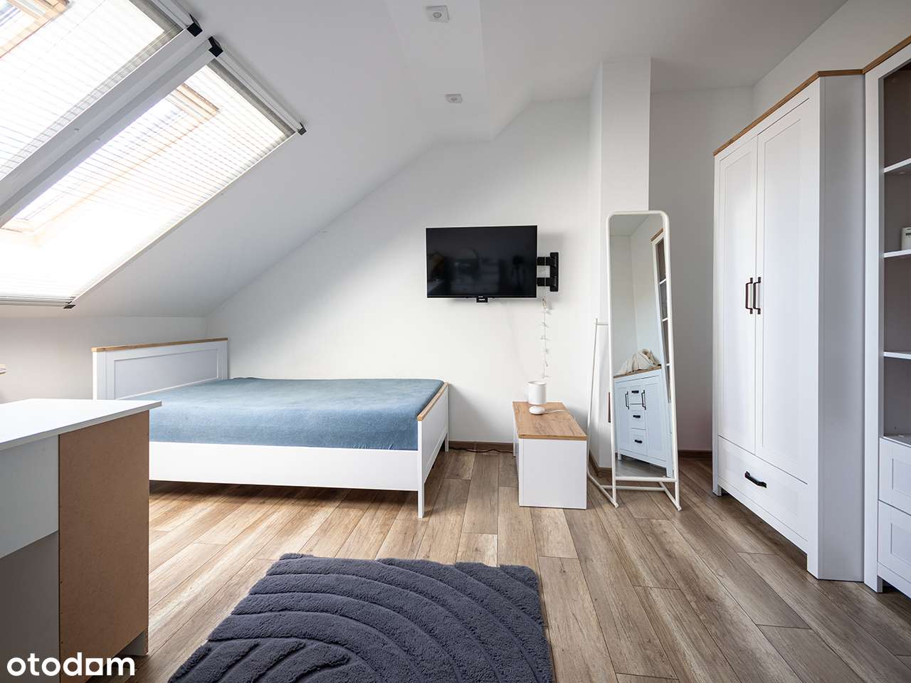 Dwupoziomowe, mieszkanie z tarasem, kominkiem i garażem - Józefosław !-12