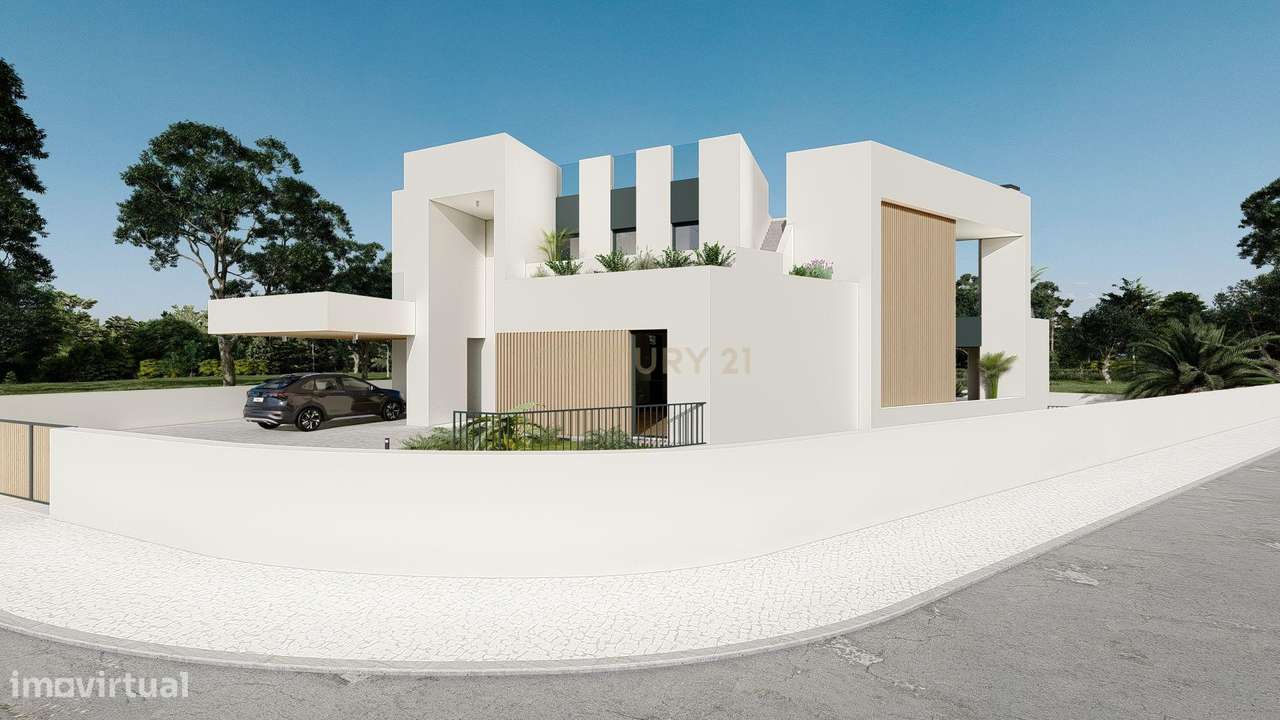 Lote urbano com projeto para moradia contemporânea com piscina - Grande imagem: 2/16