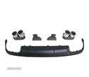 DIFUSOR PARA AUDI A7 S-LINE 19- LOOK RS7 + PONTEIRAS DE ESCAPE CROMADO - 2