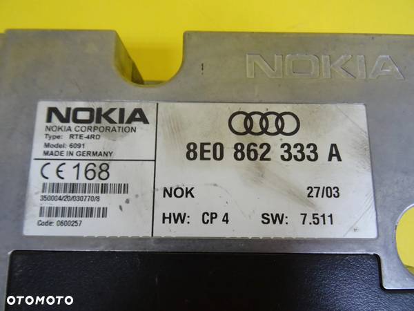 MODUŁ TELEFONU NOKIA AUDI A4 B6 8E0862333A NR122 - 7