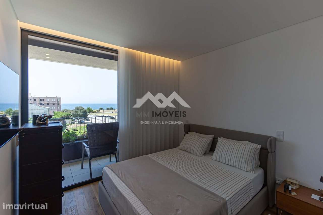 T3 Luxo Último Piso | Leça da Palmeira | Vistas de Mar | Varanda a Poe-14