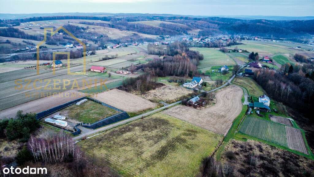 Piękna widokowa działka budowlana  25a z WZ, Media-7