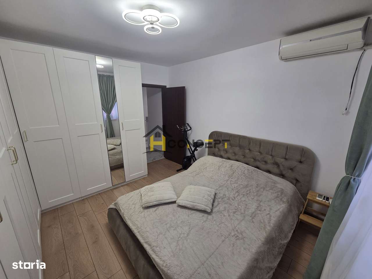 Parc L.Raiciu Apartament 2 cam transformat in 3 camere mobilat utilat-9