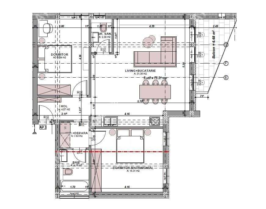 Apartament la cheie cu 3 camere 2 bai la etajul 1 zona Arhitectilor - Imagine principală: 5/15