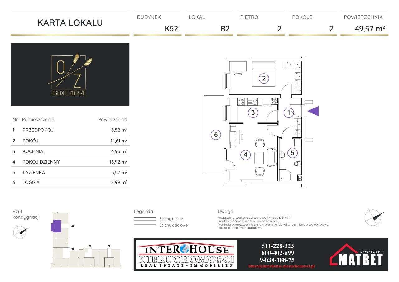 Nowe deweloperskie 2pok, balkon, oddzielna kuchnia, komórka gratis! - Pełny obrazek: 3/11