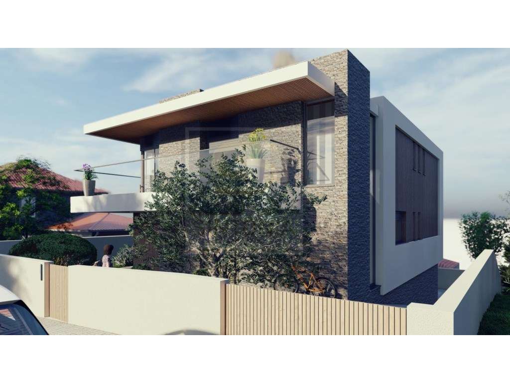 Terreno com Projeto Aprovado - Moradia Contemporânea Isolada com Vi...-6