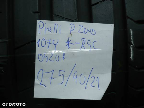 opona pirelli p zero 107y bmw-RSC 275 40  21 0520rok - 2