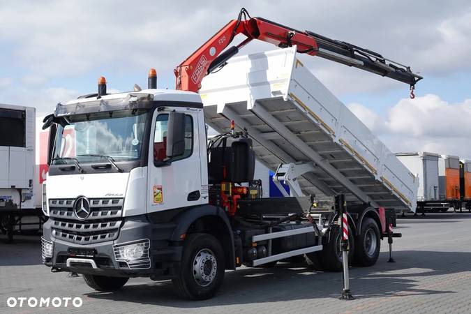 Mercedes-Benz AROCS 2640 / 6x4 / WYWROTKA - 6.2 m + HDS FASSI F215 / EURO 6 / STEROWANIE RADIOWE - 1