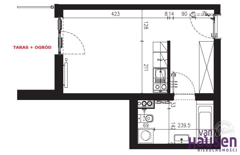 Mieszkanie, 25,68 m², Poznań-7