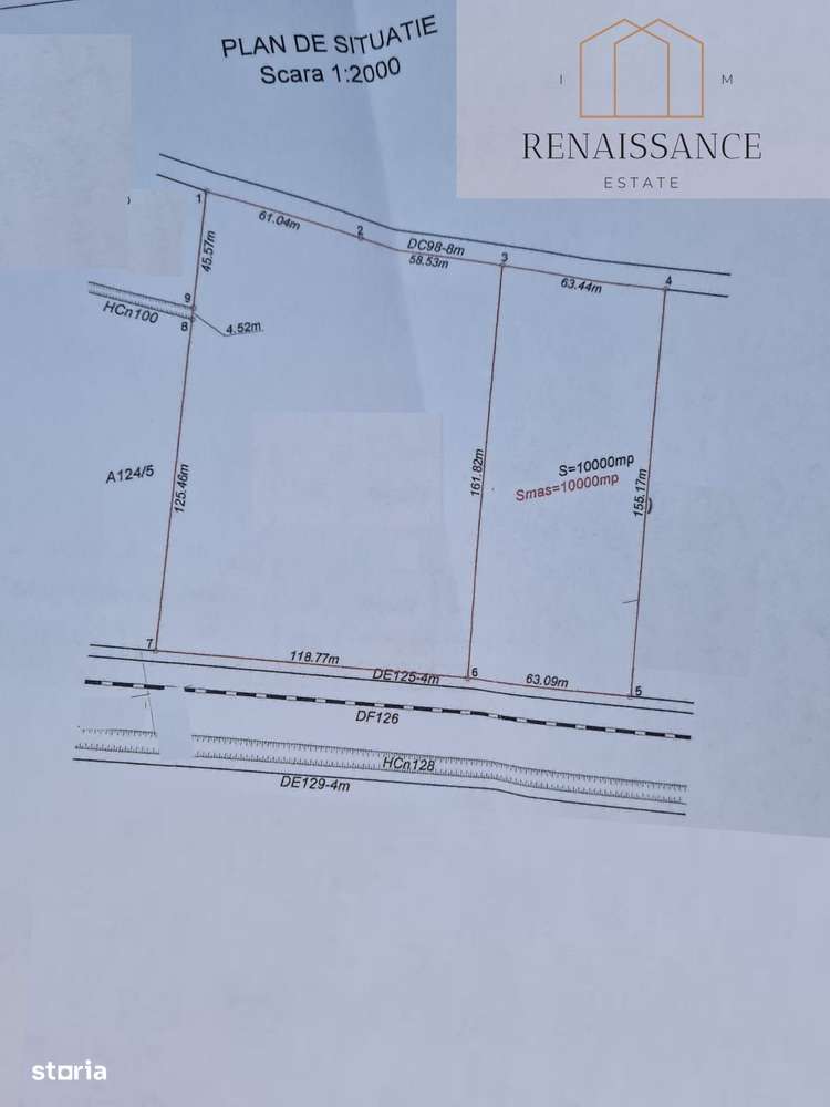 Mosnita Noua Teren 10.000mp | Front 63m | La asfalt - Zona de Case-2