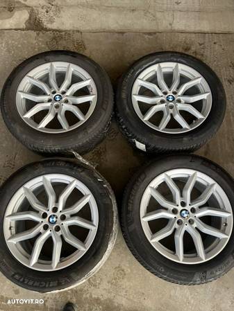 vând set jante originale  BMW X5-G05 pe 19” cu anvelope de iarnă - 1