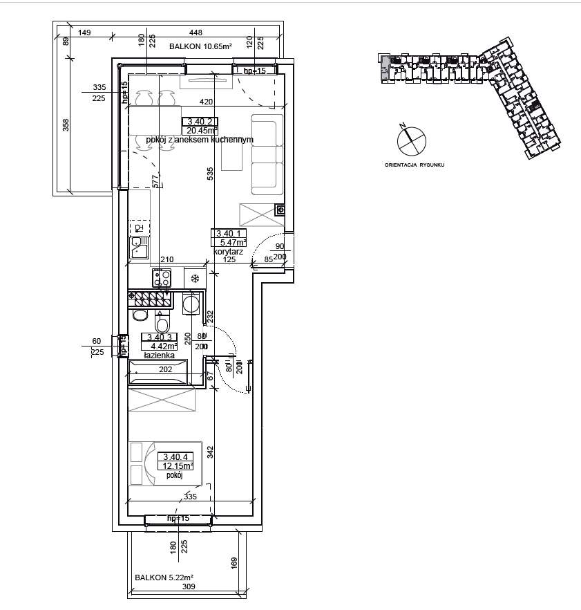 Mieszkanie w sercu miasta – z dwoma balkonami i miejscem postojowym!-6