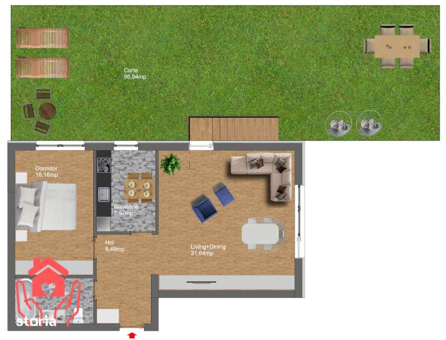 Aeroportul Baneasa-Natura, liniste si relaxare in 96 mp curte privata!-13