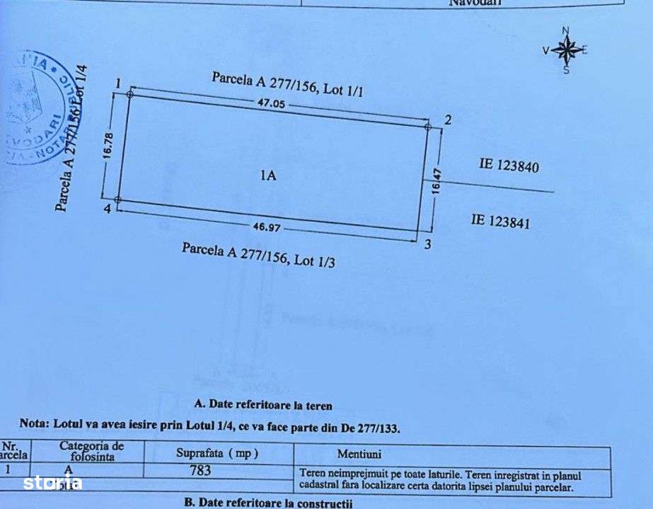 Teren intravilan Navodari / 780 mp - Imagine principală: 3/3