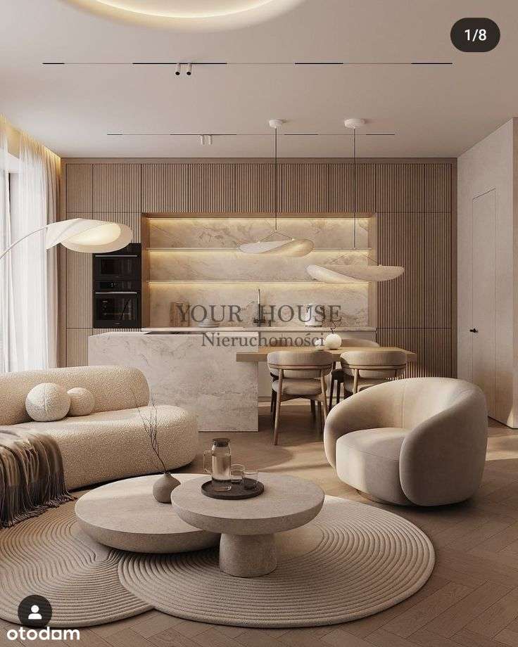 Nowoczesne 3-pokojowe mieszkanie z balkonem i 2 łazienkami-1