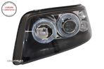 Faruri Angel Eyes VW Transporter T5 (04.2003-08.2009) Negru- livrare gratuita - 4