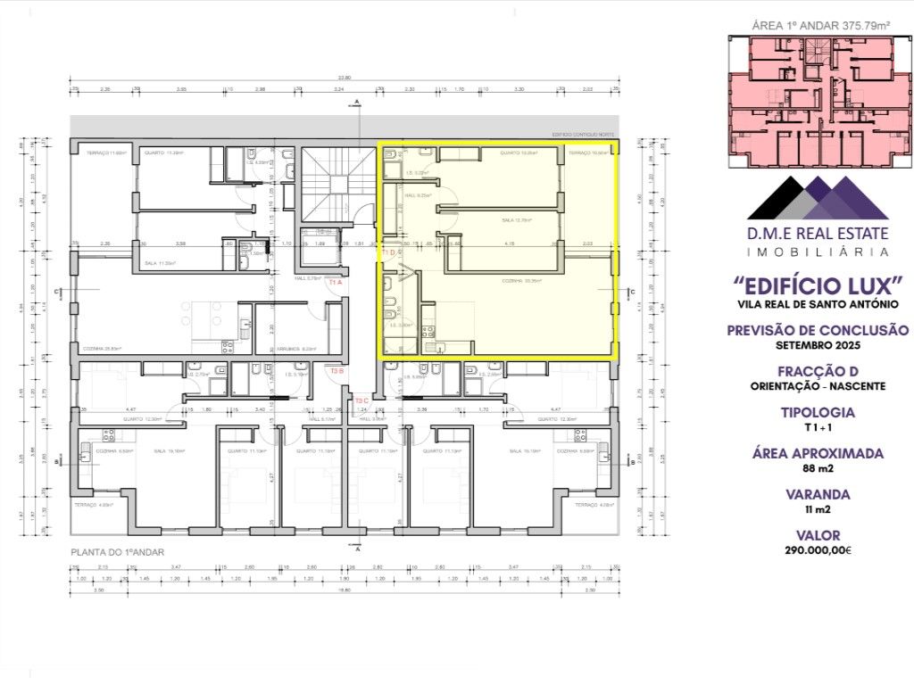 Apartamento T1+1