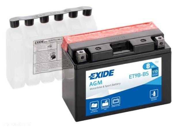 AKUMULATOR EXIDE AGM 8Ah 110A L+ MOŻLIWY DOWÓZ MONTAŻ - 1