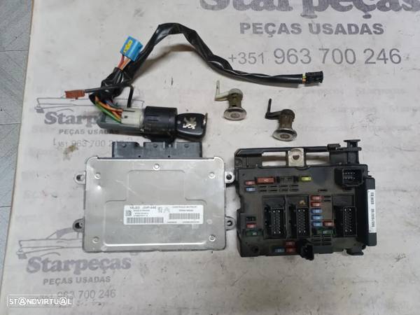 Conjunto completo de imobilizador Peugeot 206 1.4i 2006 9661960880 9657608780 - 1