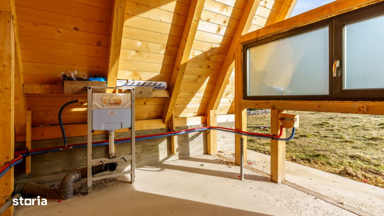 Cabana A-Frame, semifinisata, Smida - Imagine principală: 4/10