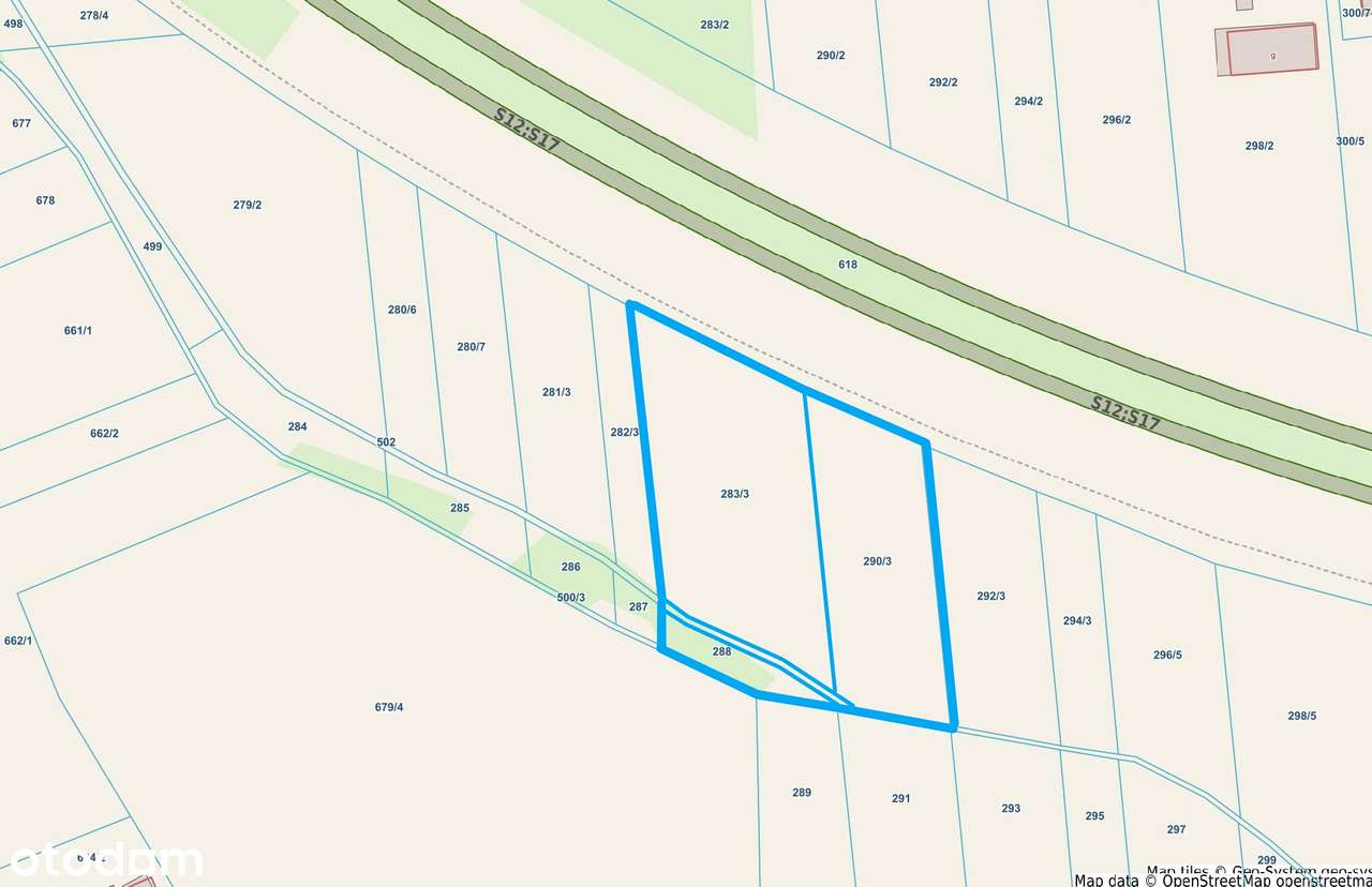 Działka rolna  – Panieńszczyzna, gm. Jastków- 12 850 m²-1