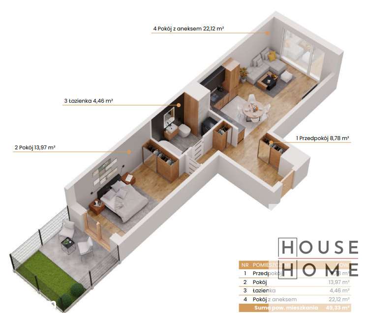 Nowy apartament na parterze z ogródkiem!-1