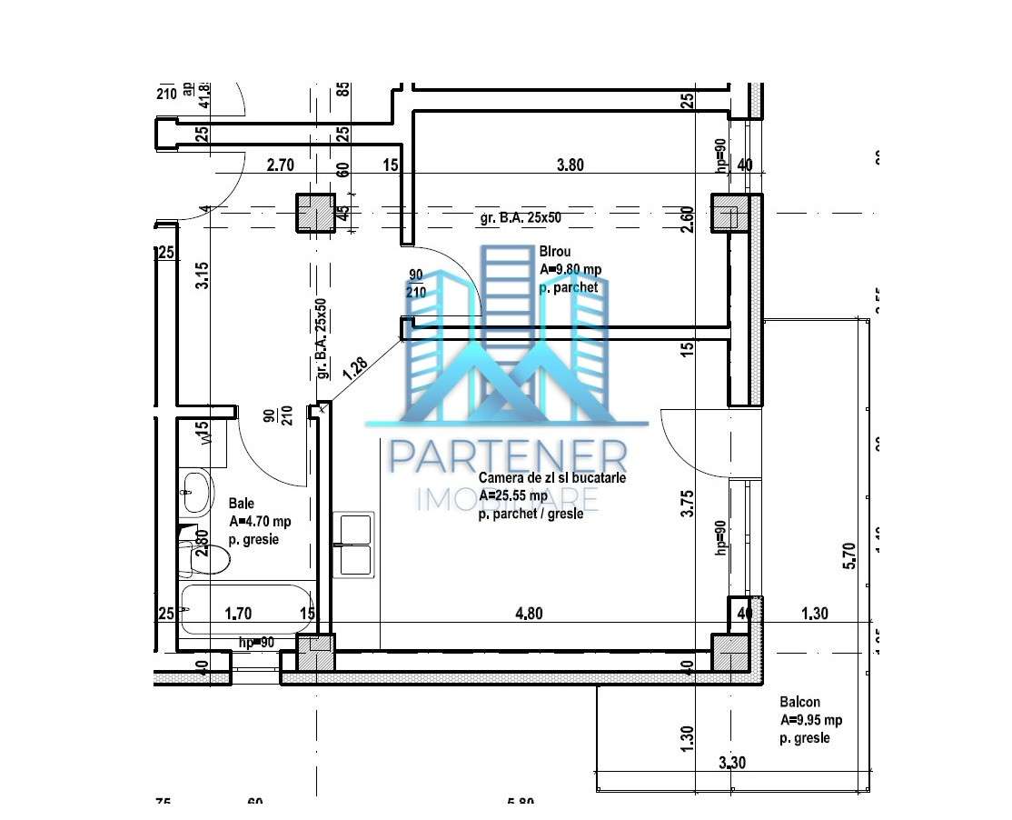 FINALIZAT!Parcare intabulata!Apart. 2 camere,50 mp,Pacurari-Rediu - Imagine principală: 2/8